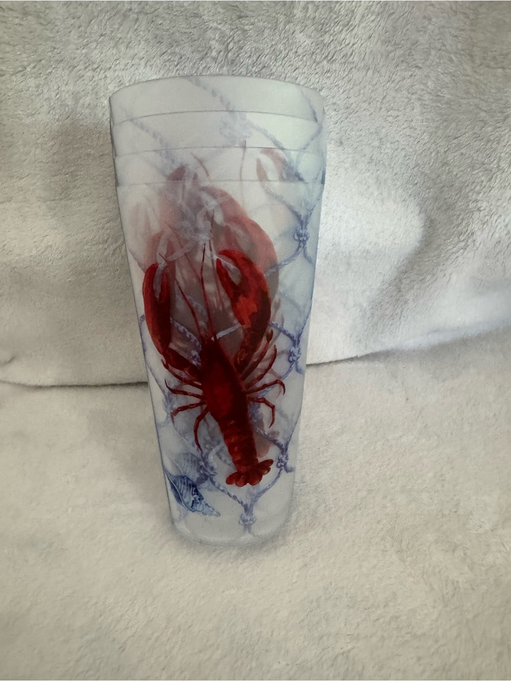 Red Lobster Tall Tumblers (4) - Nautical Design